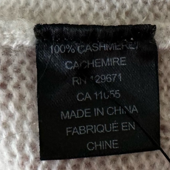 Skull Cashmere Jansen Eye Cardigan Duster Sweater Open Front Long Boho Cream XS - Picture 11 of 13